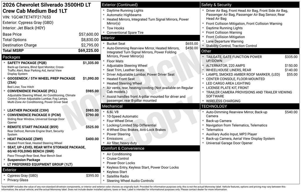 2026 Chevrolet Silverado 3500 HD LT