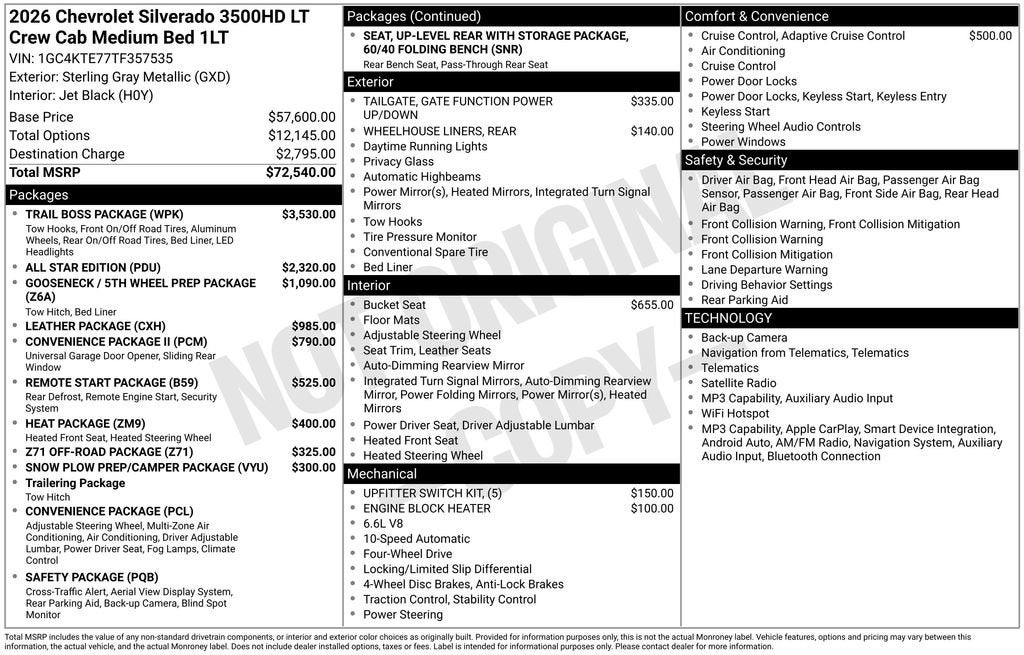 2026 Chevrolet Silverado 3500 HD LT