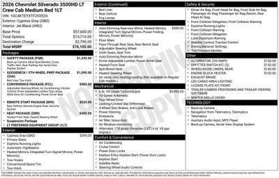 2026 Chevrolet Silverado 3500 HD LT