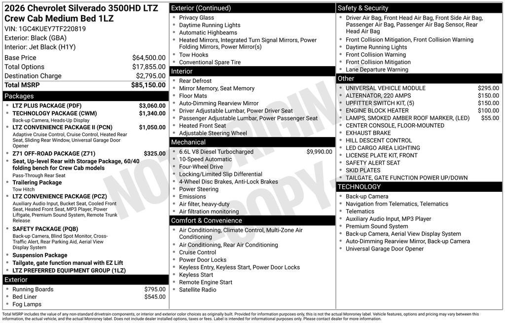 2026 Chevrolet Silverado 3500 HD LTZ