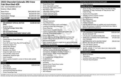 2022 Chevrolet Colorado ZR2