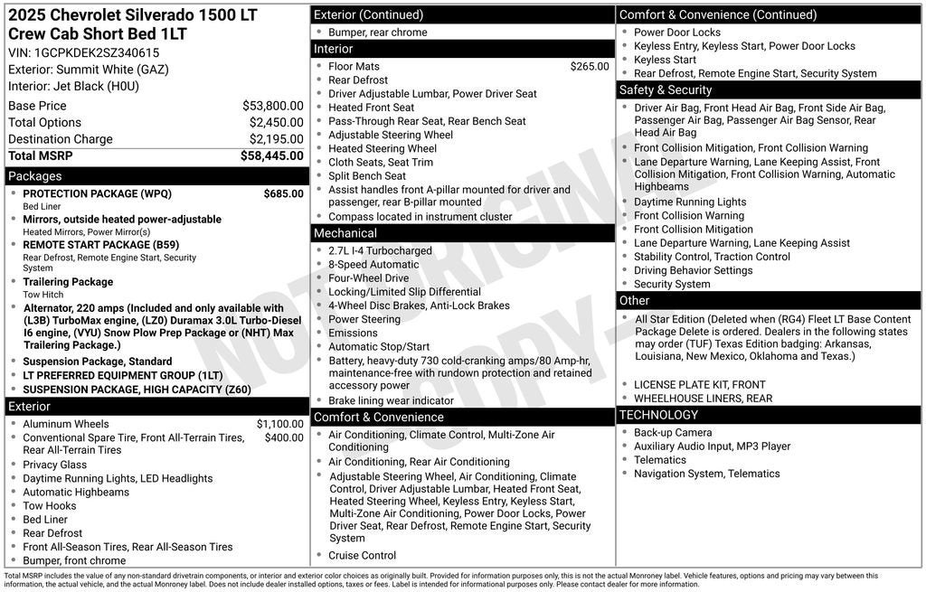 2025 Chevrolet Silverado 1500 LT