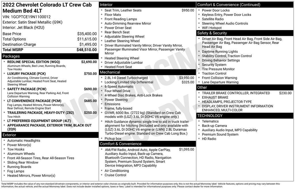 2022 Chevrolet Colorado LT