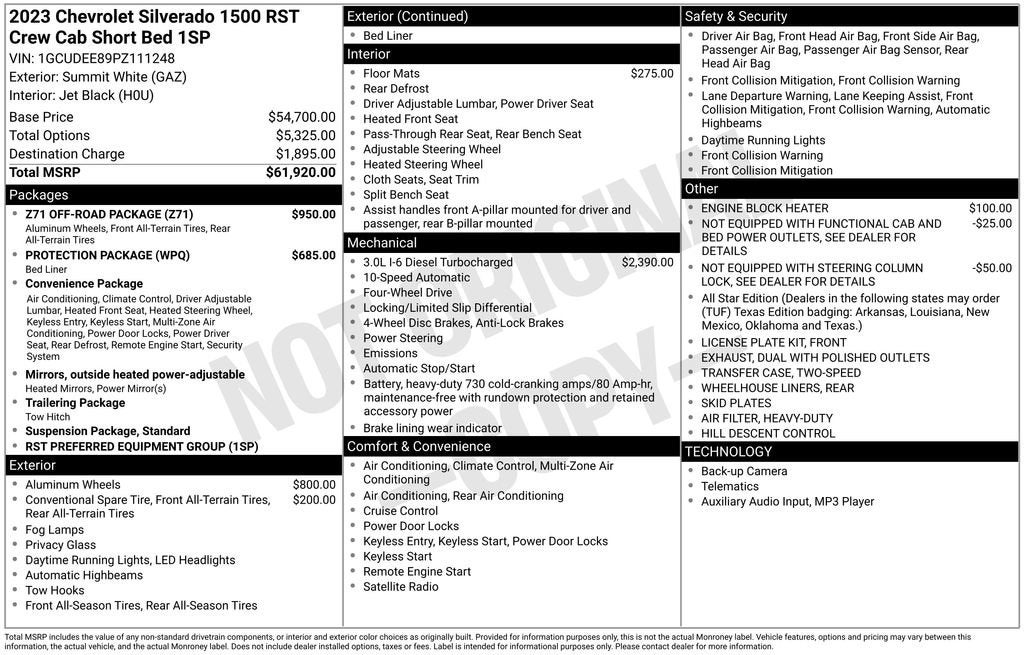 2023 Chevrolet Silverado 1500 RST
