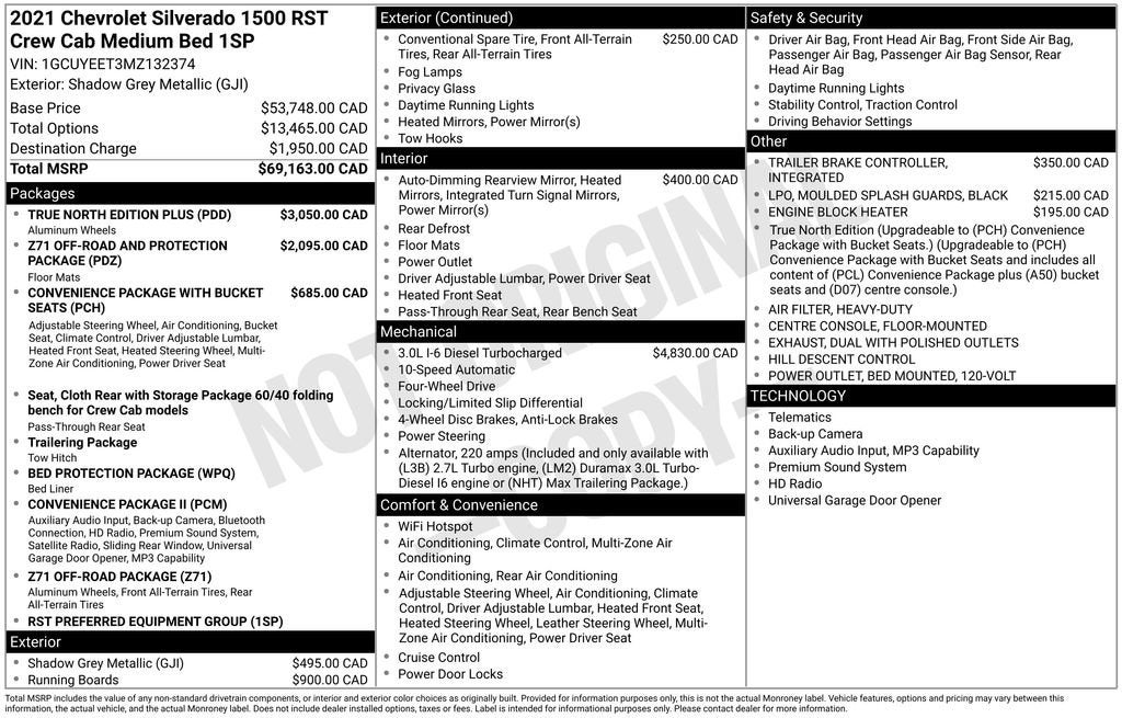 2021 Chevrolet Silverado 1500 RST
