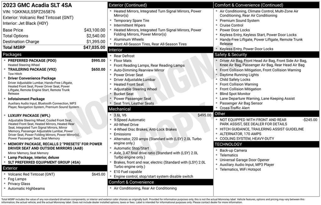 2023 GMC Acadia SLT