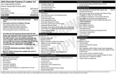 2023 Chevrolet Traverse LT Leather