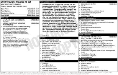 2023 Chevrolet Traverse RS