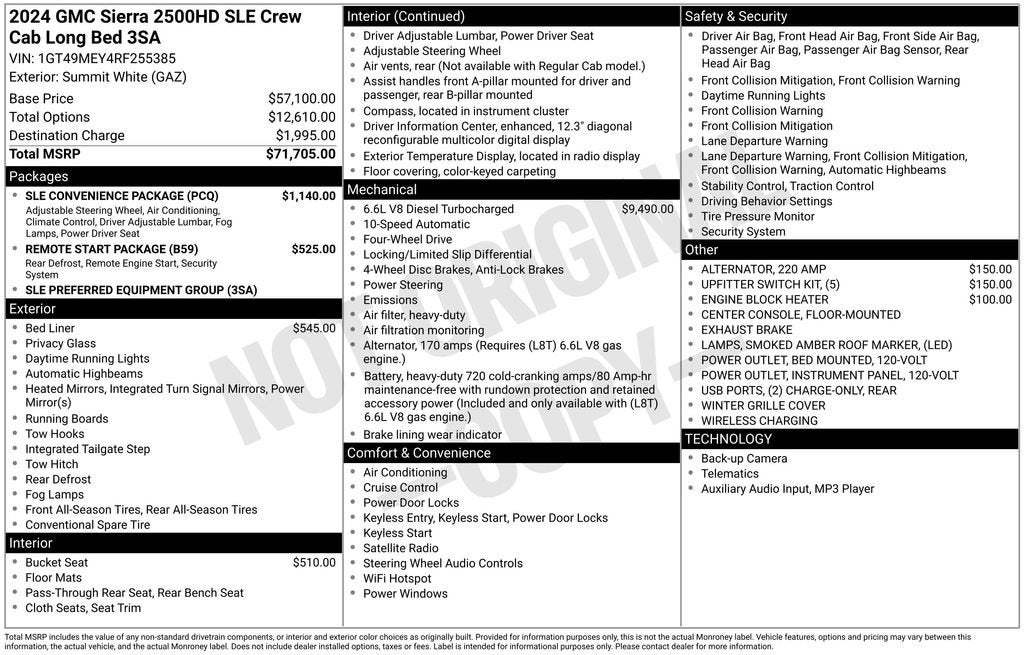 2024 GMC Sierra 2500 HD SLE