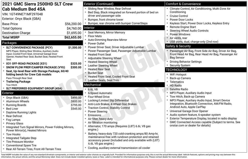 2021 GMC Sierra 2500 HD SLT