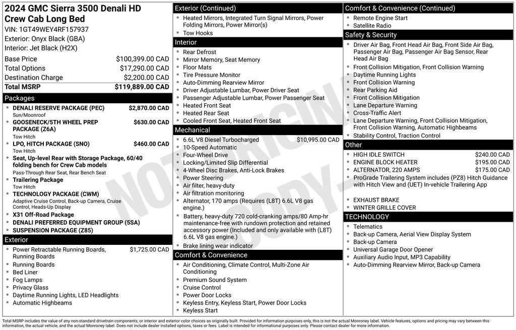 2024 GMC Sierra 3500 HD Denali DRW
