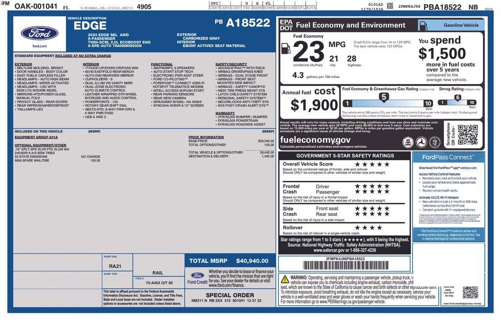 2023 Ford Edge SEL