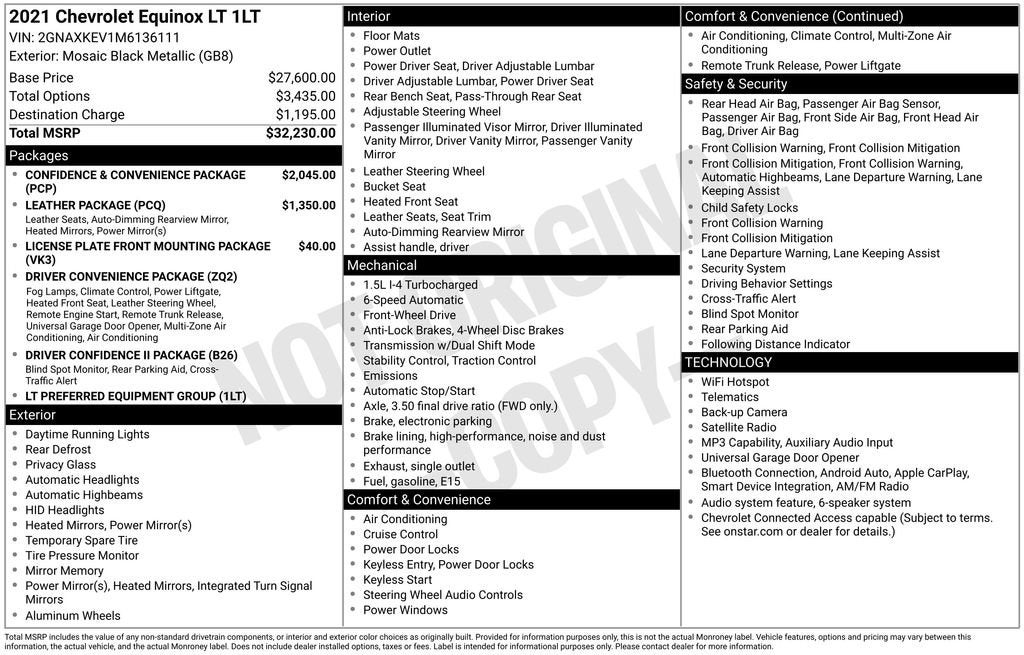 2021 Chevrolet Equinox LT