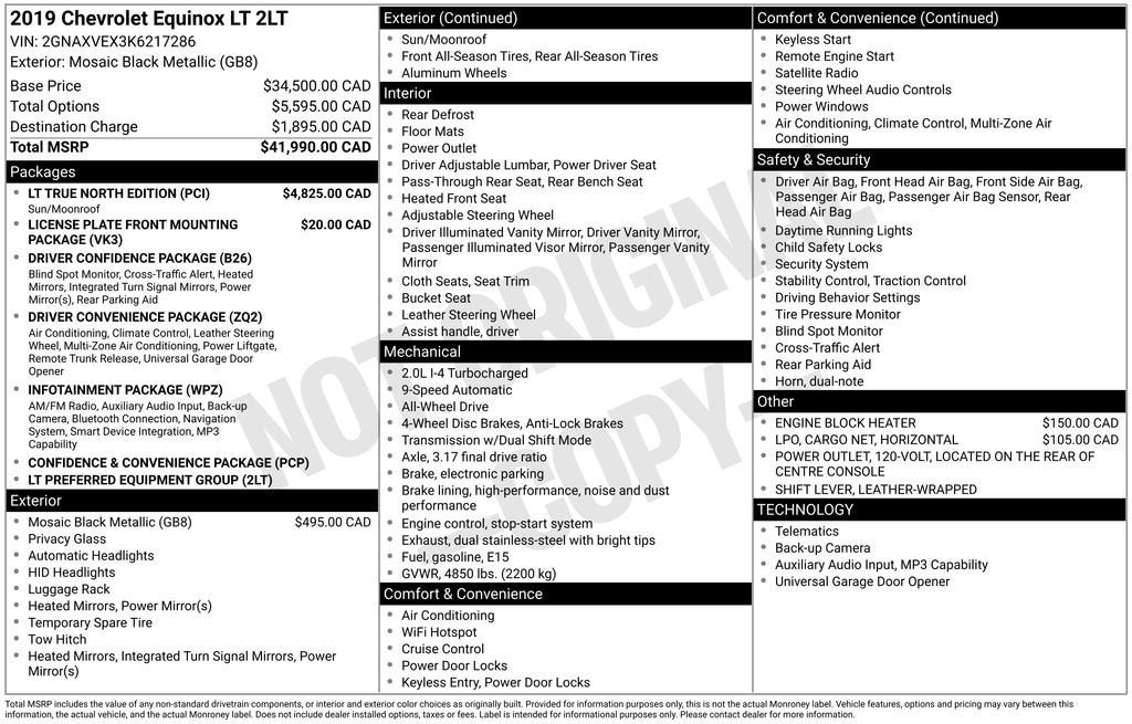 2019 Chevrolet Equinox LT