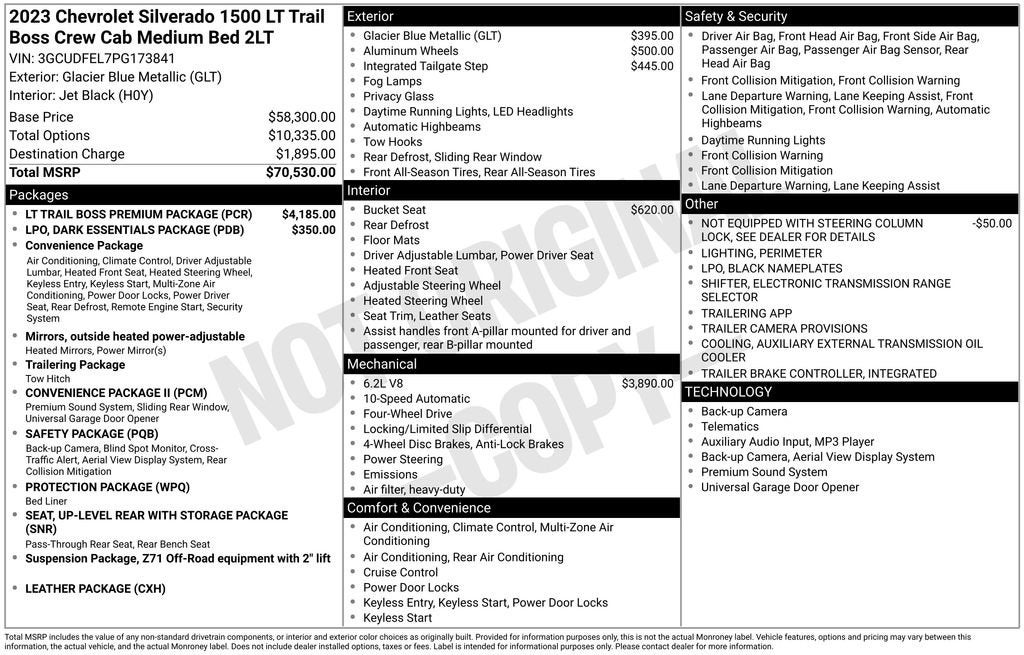 2023 Chevrolet Silverado 1500 LT Trail Boss