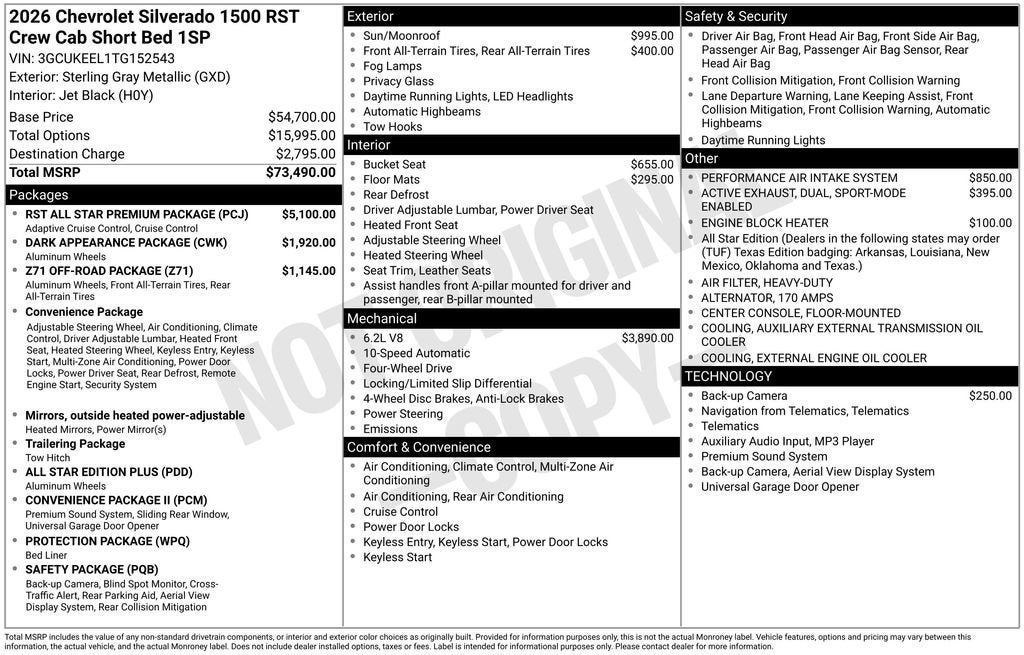 2026 Chevrolet Silverado 1500 RST