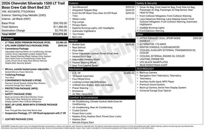 2026 Chevrolet Silverado 1500 LT Trail Boss