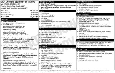 2026 Chevrolet Equinox EV LT