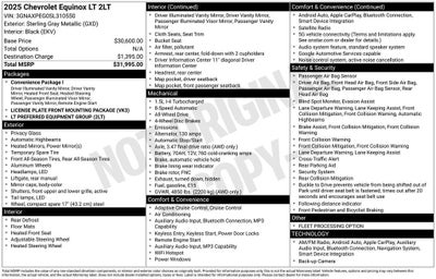 2025 Chevrolet Equinox LT