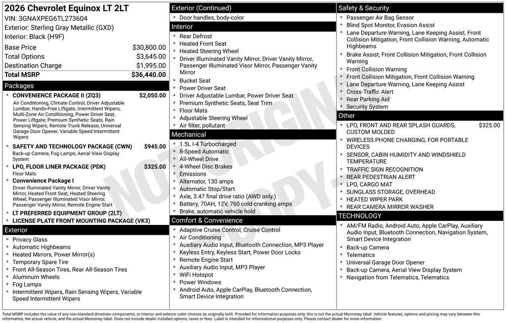 2026 Chevrolet Equinox LT