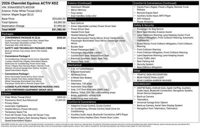 2026 Chevrolet Equinox ACTIV