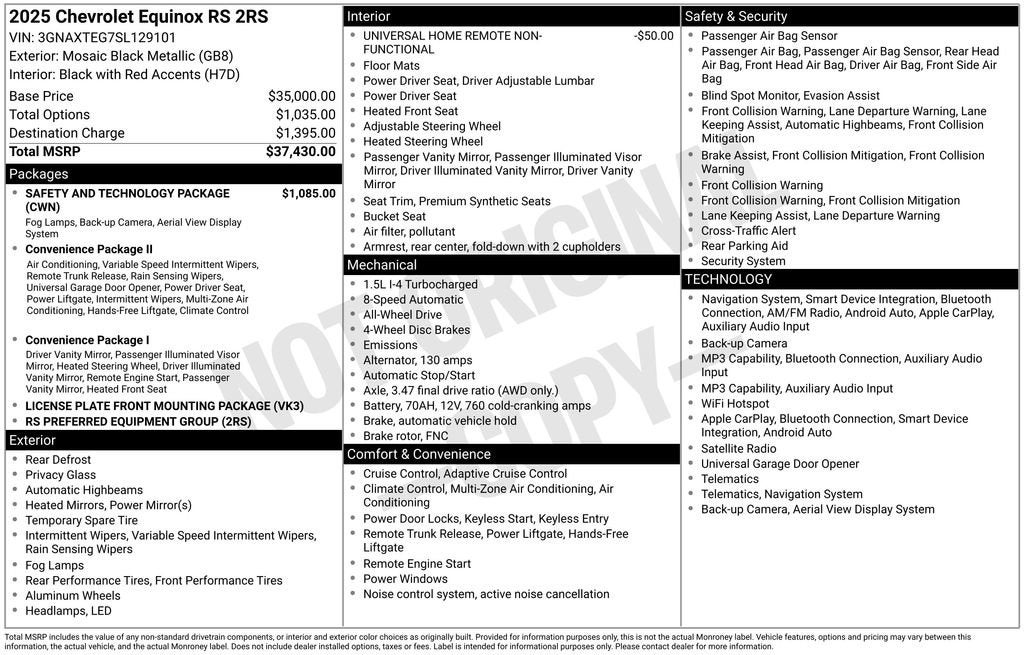 2025 Chevrolet Equinox RS