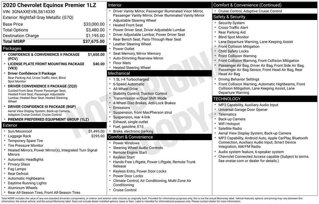 2020 Chevrolet Equinox Premier