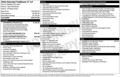 2026 Chevrolet Trailblazer LT