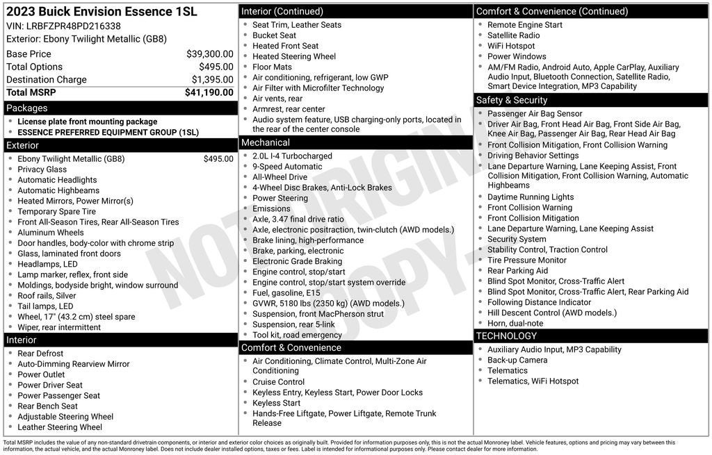 2023 Buick Envision Essence