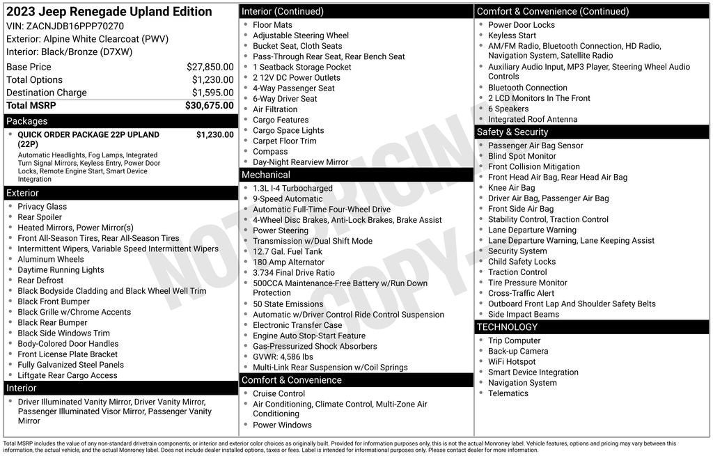 2023 Jeep Renegade Upland