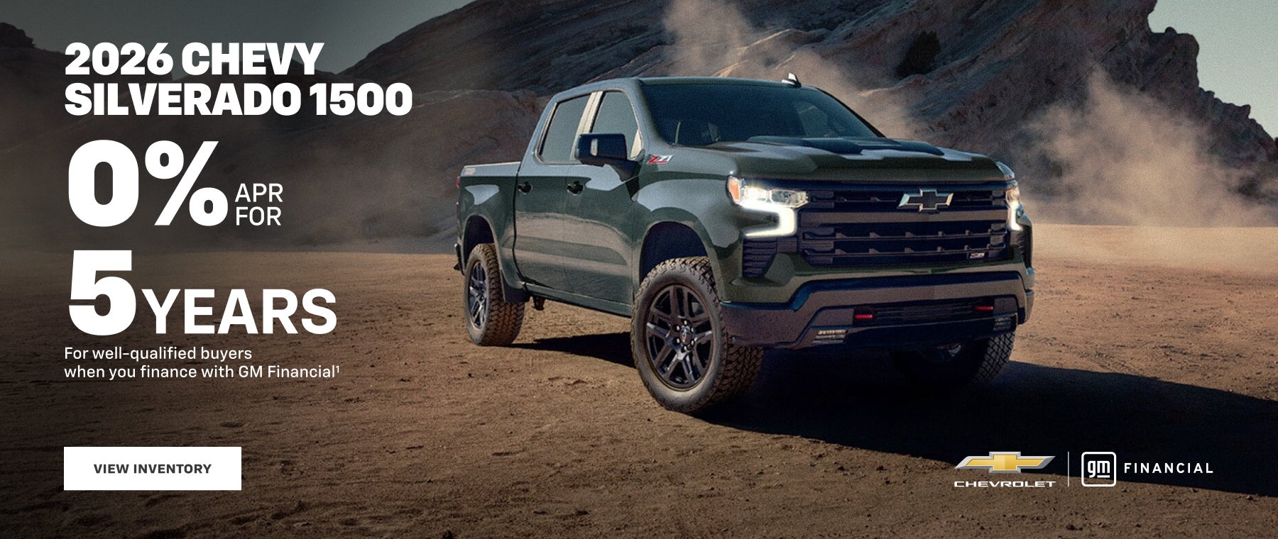 2026 Silverado 1500 0% APR 5 Years