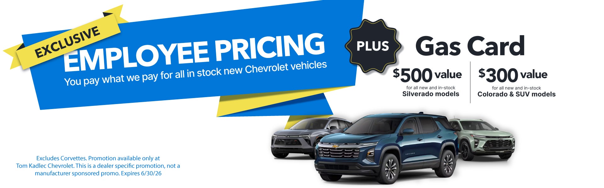 June Employee Pricing