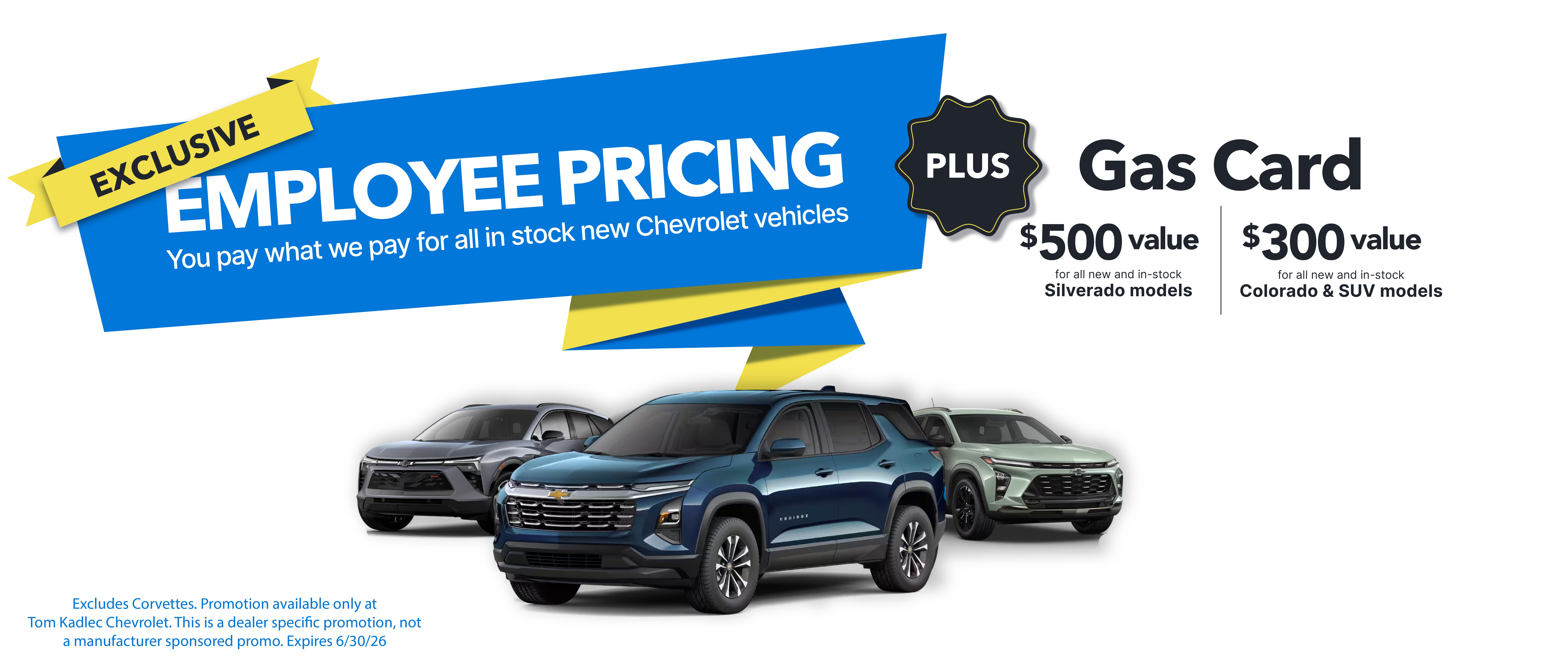 June Employee Pricing